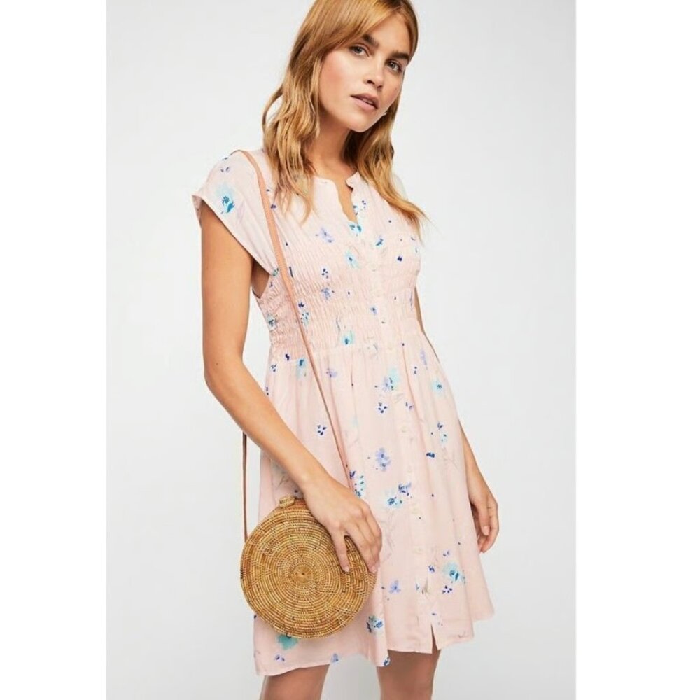 Free People - Floral Mini Dress - Picture 3 of 7